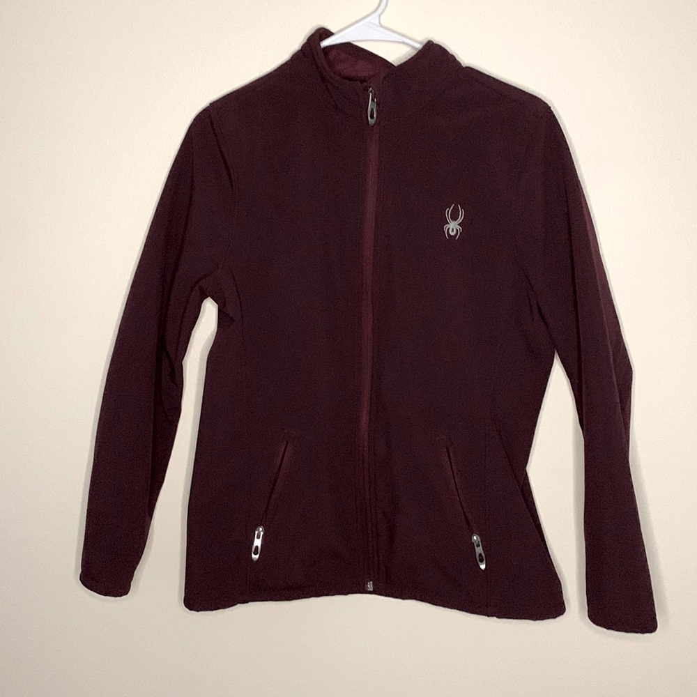 Spider Maroon/Purple-ish Lightweight Jacket With No Hood